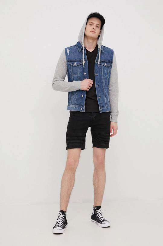 Jack & Jones kurtka jeansowa granatowy