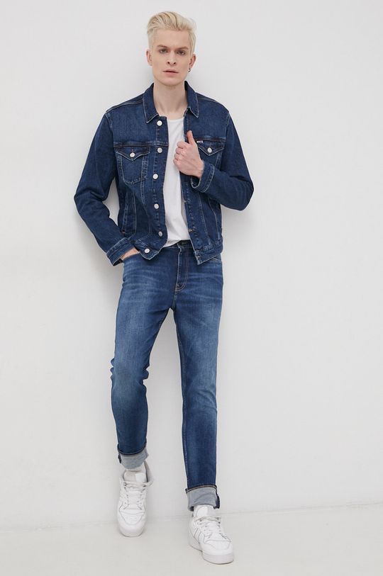Džínová bunda Tommy Jeans námořnická modř
