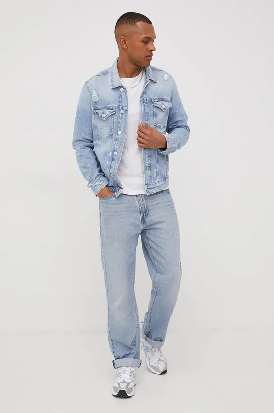 Tommy Jeans kurtka jeansowa BF2011 DM0DM12746.PPYY niebieski