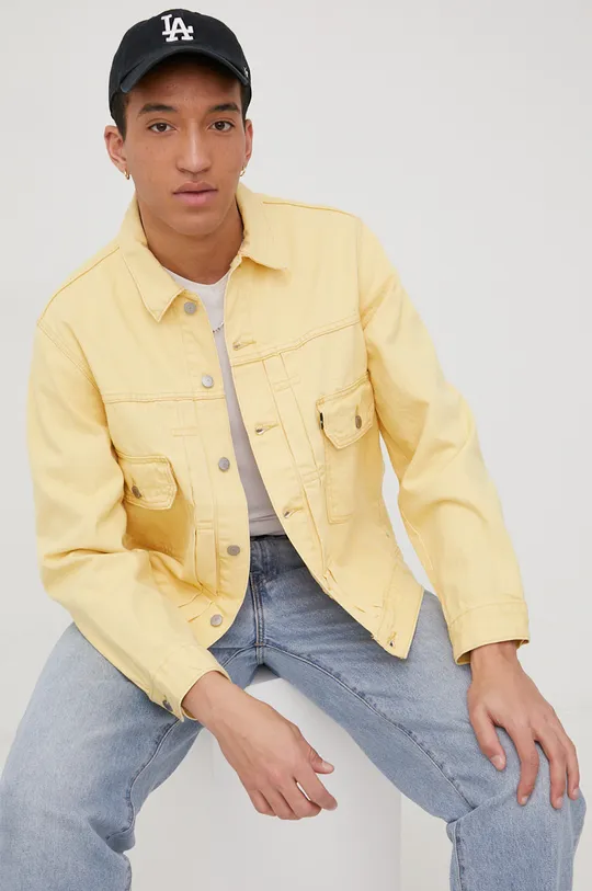 żółty Levi's kurtka jeansowa Męski