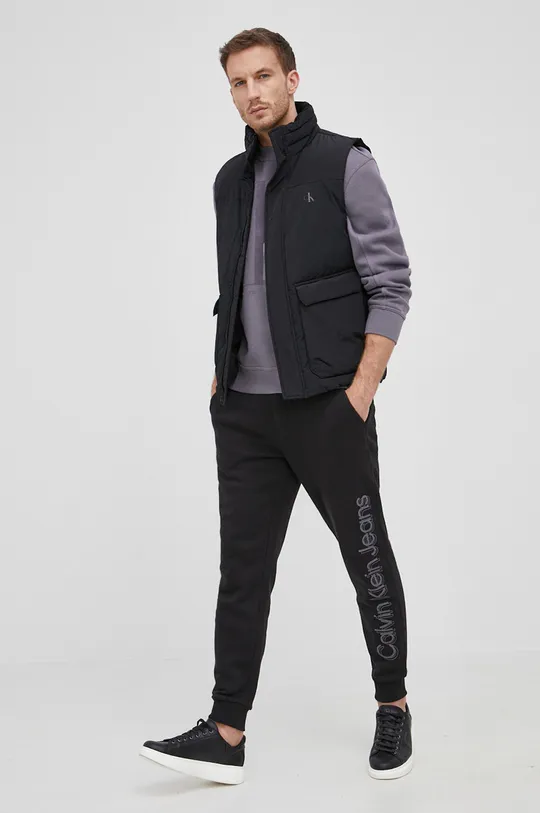 Calvin Klein Jeans - Αμάνικο μπουφάν μαύρο