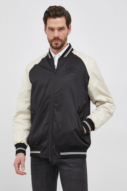 czarny Karl Lagerfeld Kurtka bomber dwustronna 521550.505080 Męski