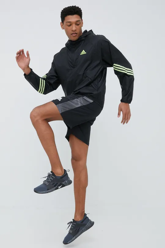 Vetrovka adidas Performance črna