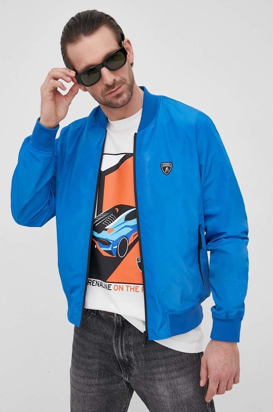 niebieski Lamborghini kurtka bomber