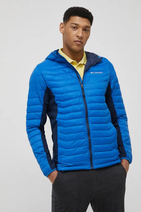 modra Športna jakna Columbia Powder Pass Moški
