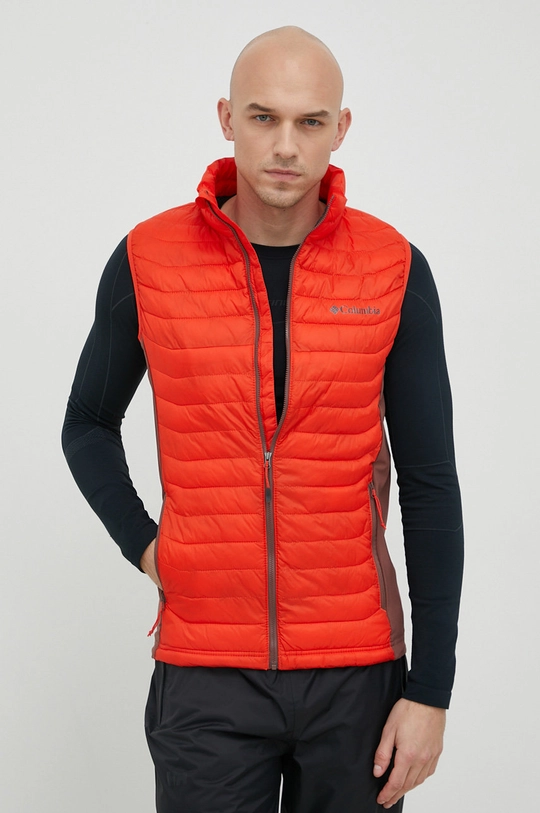 Columbia sports vest Powder Pass red