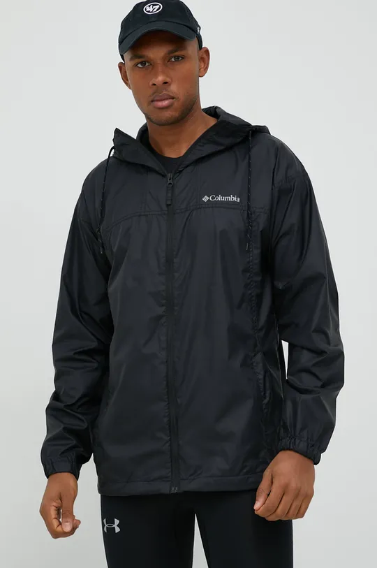 black Columbia windbreaker Flash Challenger Men’s