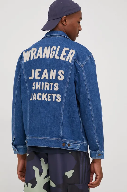 granatowy Wrangler kurtka jeansowa