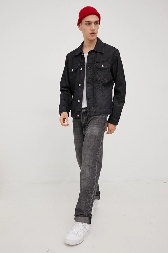 Wrangler kurtka jeansowa czarny