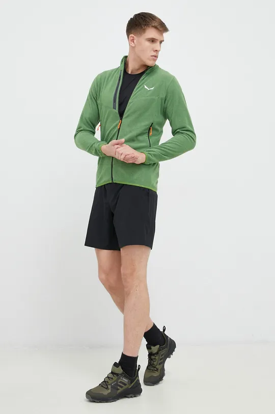 Športni pulover Salewa zelena