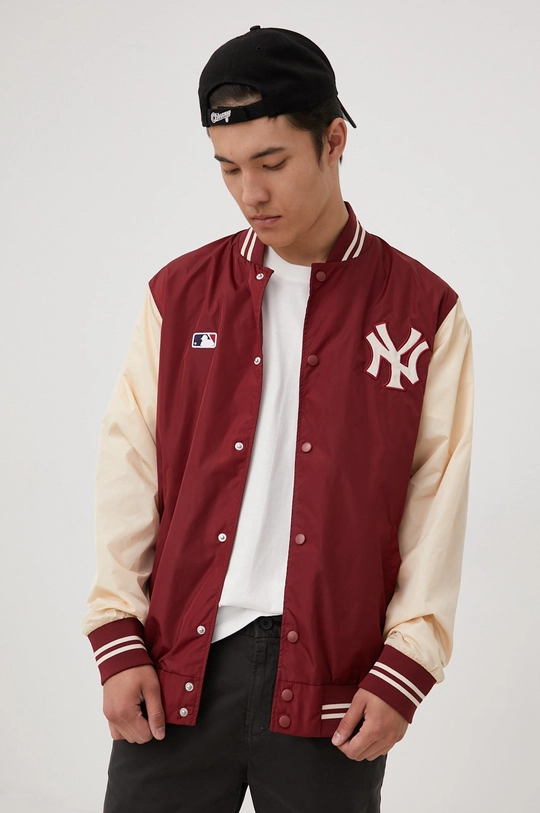 bordo Bomber jakna 47brand Mlb New York Yankees