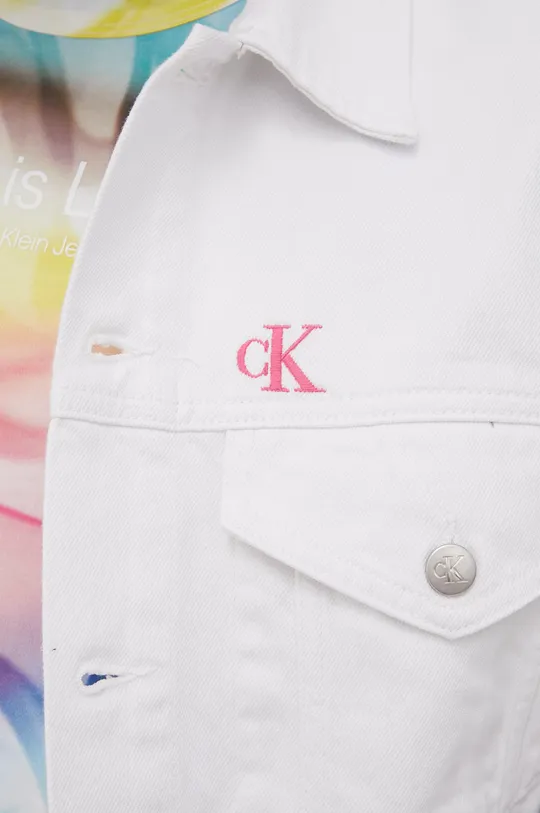 biela Rifľová vesta Calvin Klein Jeans