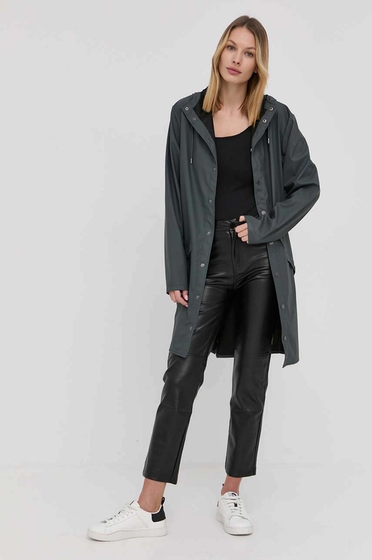 Rains jacket 12020 Long Jacket  Basic material: 100% Polyester Coverage: 100% PU