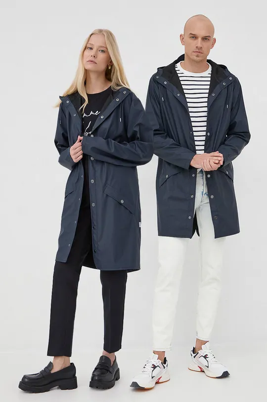 navy Rains jacket 12020 Long Jacket Unisex