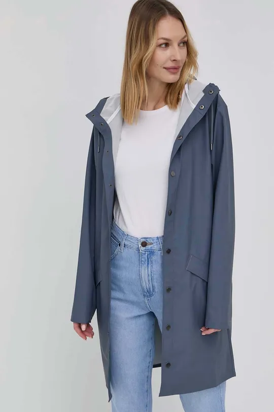 Куртка Rains 12020 Long Jacket фиолетовой