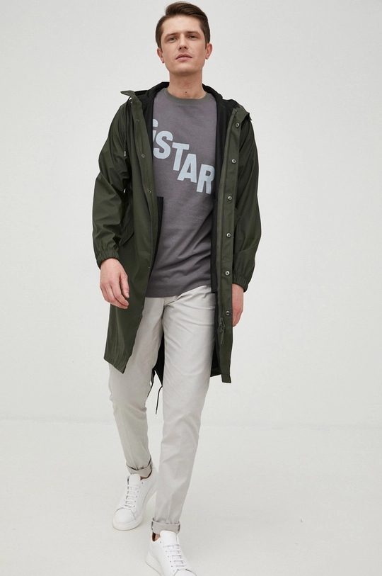 Rains rain jacket 18140 Fishtail Parka green