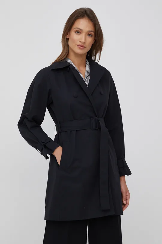 μαύρο Παλτό Sisley Γυναικεία