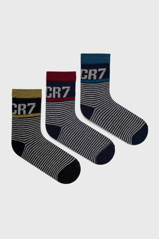 multicolor CR7 Cristiano Ronaldo skarpetki dziecięce (3-pack) Chłopięcy