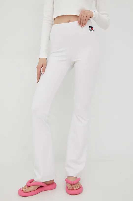 Παντελόνι Tommy Jeans λευκό