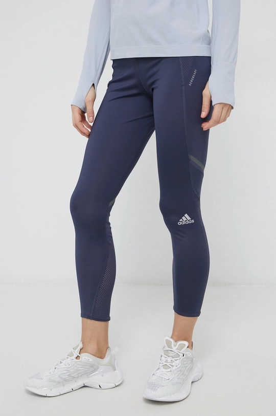 granatowy adidas Performance legginsy do biegania HOW WE DO TIGHT HB9273 Damski