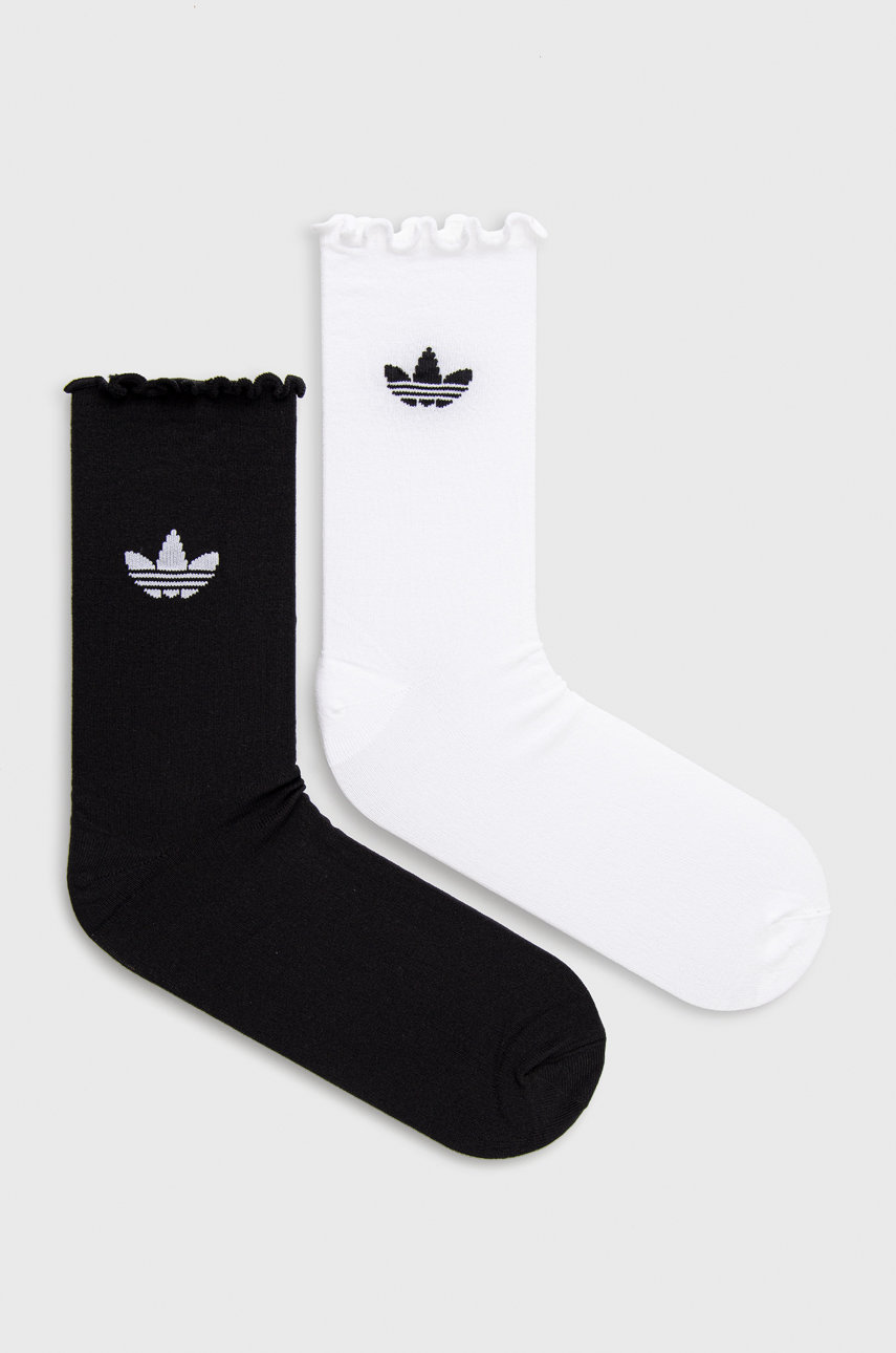 бял adidas Originals - Чорапи (2 чифта) HC9532  (2-pack) Жіночий