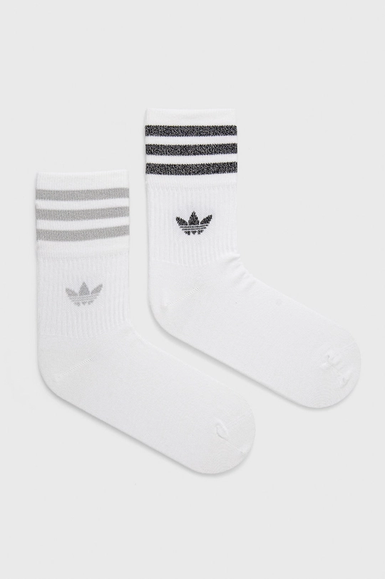 biały adidas Originals skarpetki (2-pack) Damski