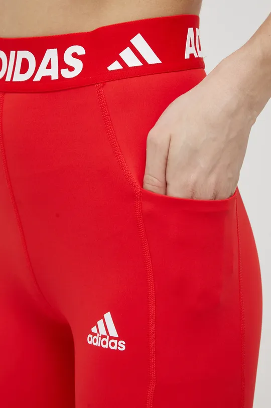 piros adidas Performance edzős legging 3-stripes HD4491