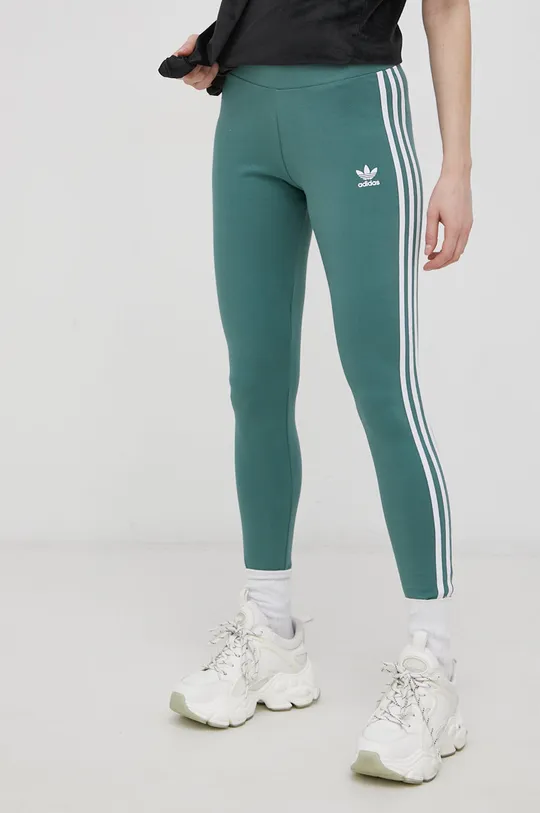 зелёный Леггинсы adidas Originals Женский