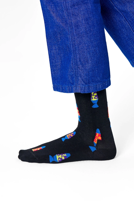 čierna Ponožky Happy Socks Dámsky