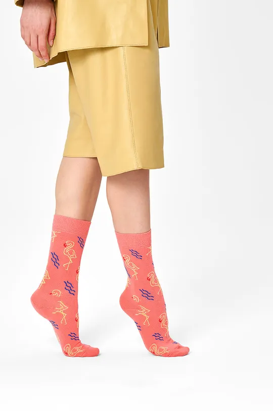 oranžová Ponožky Happy Socks Dámsky
