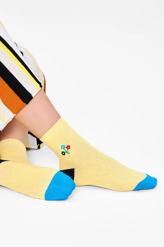 žltá Ponožky Happy Socks Dámsky