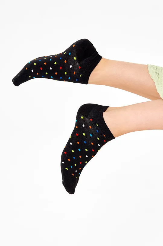 μαύρο Μικρές κάλτσες Happy Socks Γυναικεία