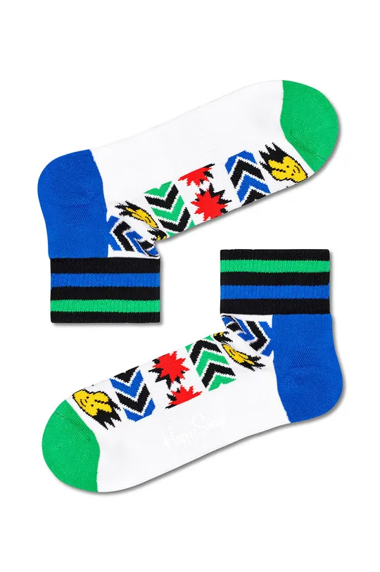 Κάλτσες Happy Socks λευκό