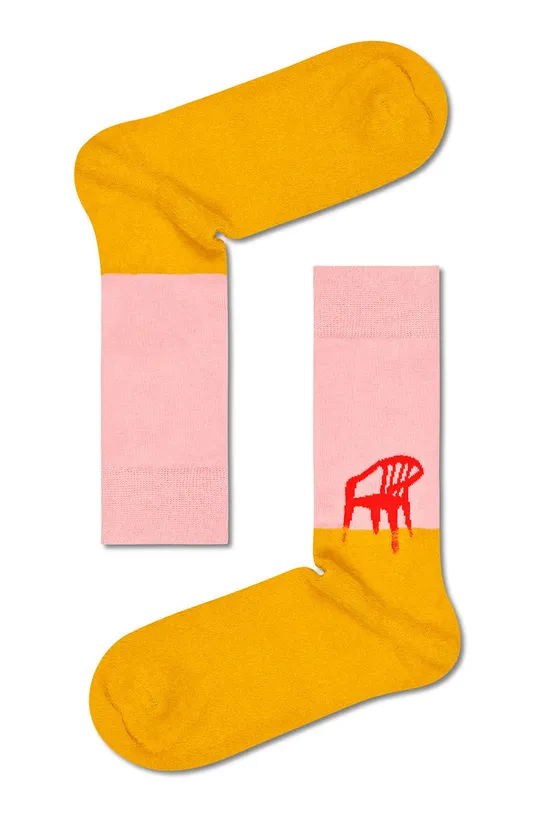 Ponožky Happy Socks (2-pak) viacfarebná