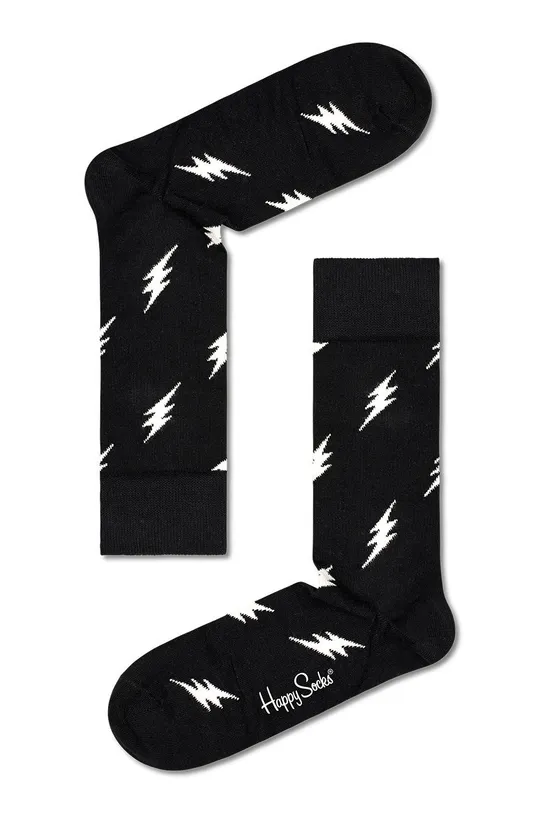 μαύρο Κάλτσες Happy Socks