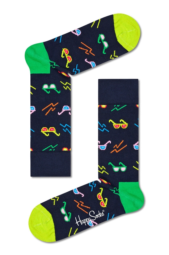 Happy Socks skarpetki Tropical Day (4-pack) 2 % Elastan, 12 % Poliamid, 86 % Bawełna