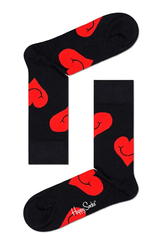 Happy Socks zokni (2 pár) fekete