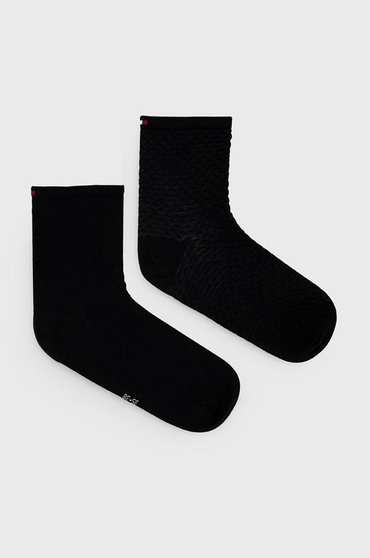 čierna Ponožky Tommy Hilfiger (2-pak) Dámsky