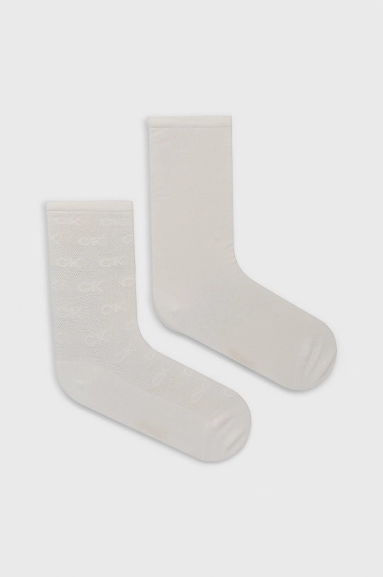 biały Calvin Klein skarpetki (2-pack) Damski