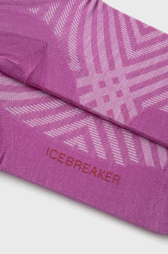 Κάλτσες Icebreaker Run+ Ultralight Micro ροζ