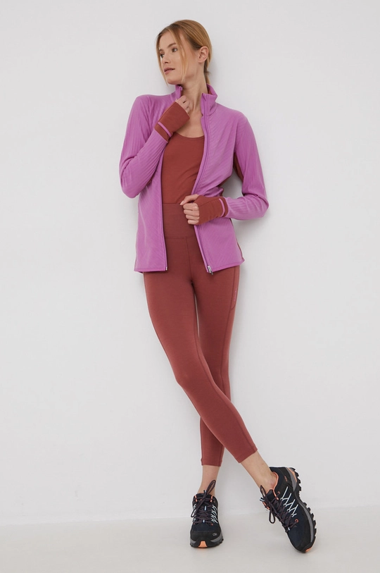 Icebreaker sport legging Fastray burgundia