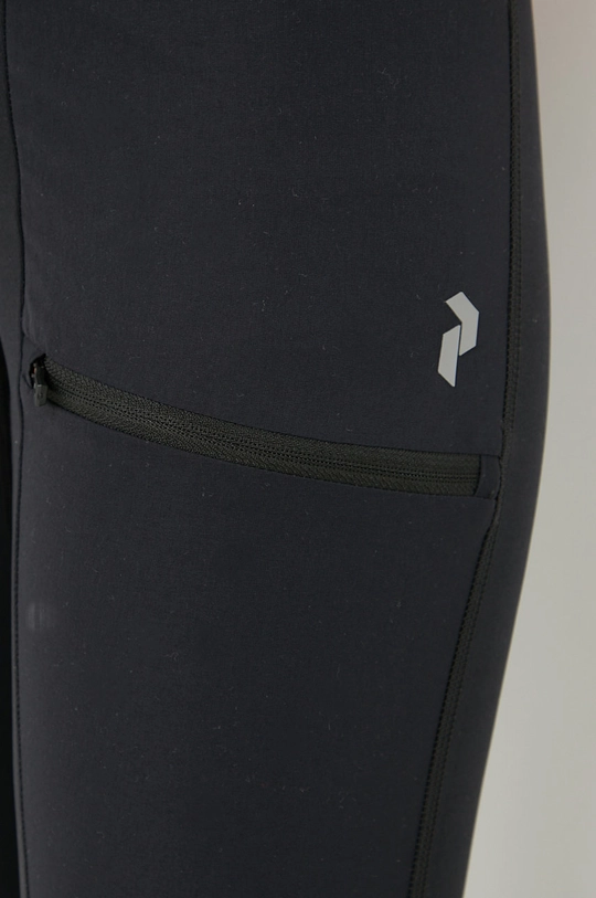 czarny Peak Performance legginsy sportowe Track