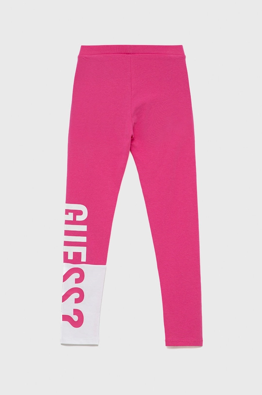 Guess Legginsy dziecięce różowy