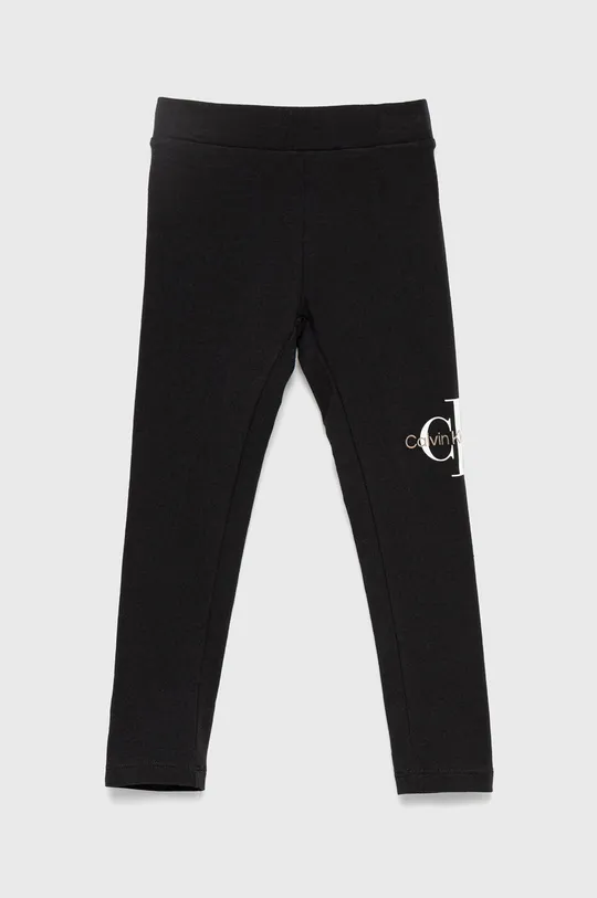 czarny Calvin Klein Jeans legginsy dziecięce IG0IG01436.PPYY Dziewczęcy
