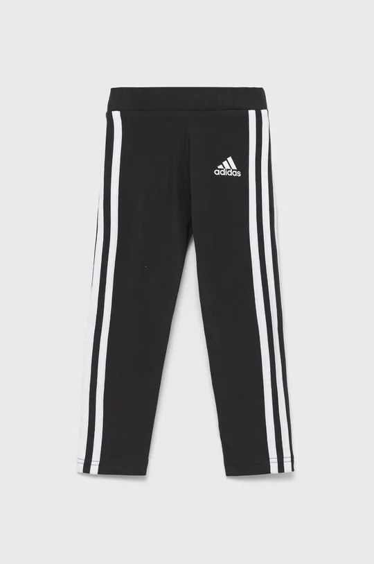 crna Dječje tajice adidas Performance Za djevojčice