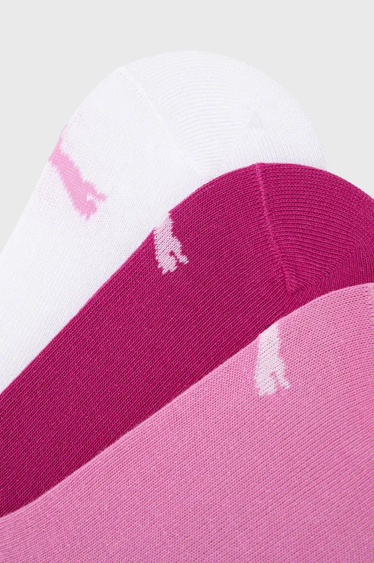 Puma - Παιδικές κάλτσες (3-pack) ροζ