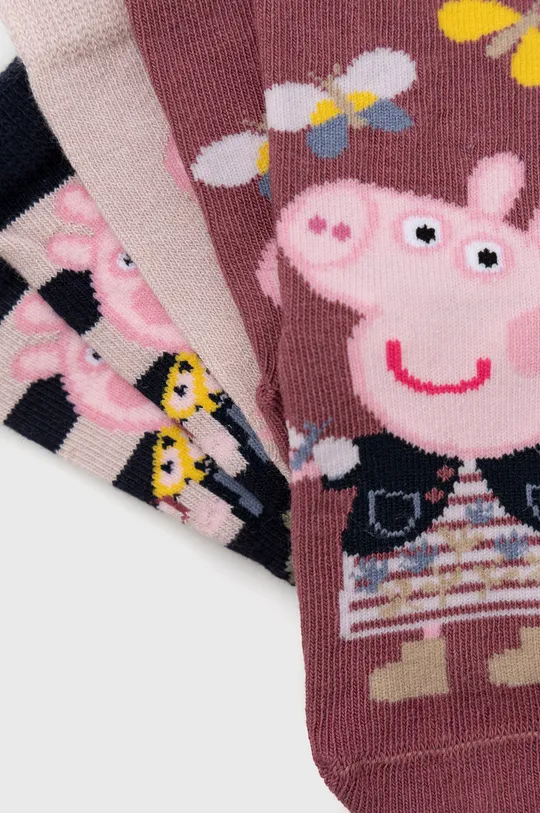 Παιδικές κάλτσες Name it x Peppa Pig (5-pack) ροζ