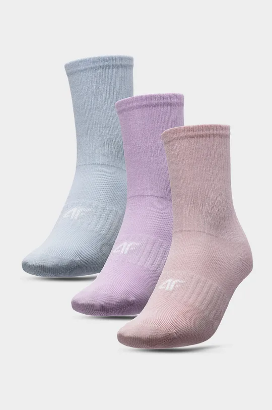 μωβ Παιδικές κάλτσες 4F (3-pack) Για κορίτσια