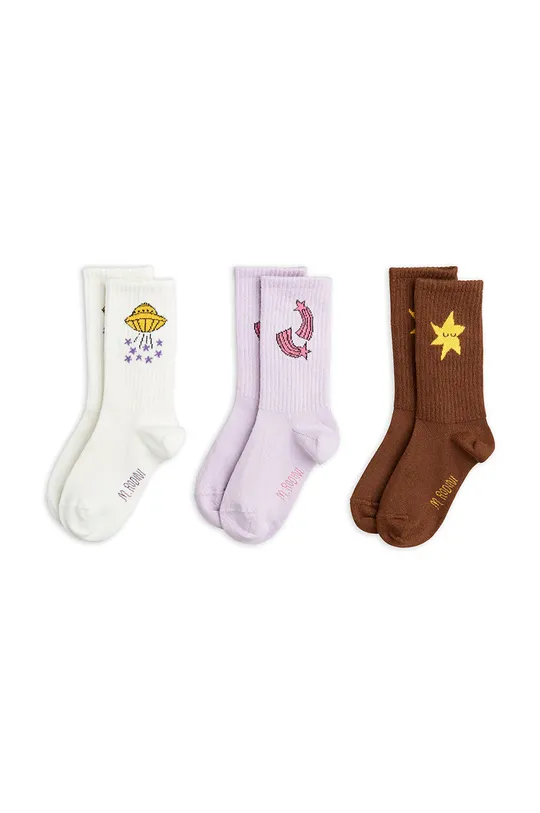 πολύχρωμο Παιδικές κάλτσες Mini Rodini (3-pack) Για κορίτσια
