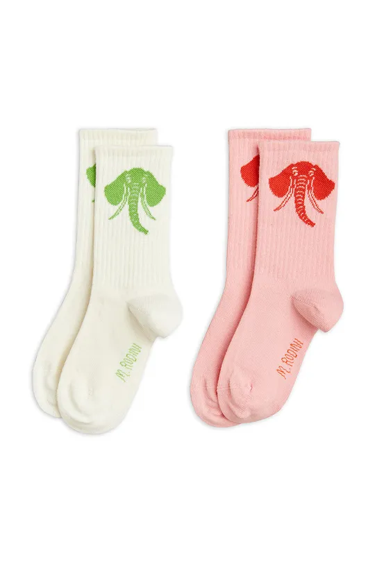 πολύχρωμο Παιδικές κάλτσες Mini Rodini (2-pack) Για κορίτσια